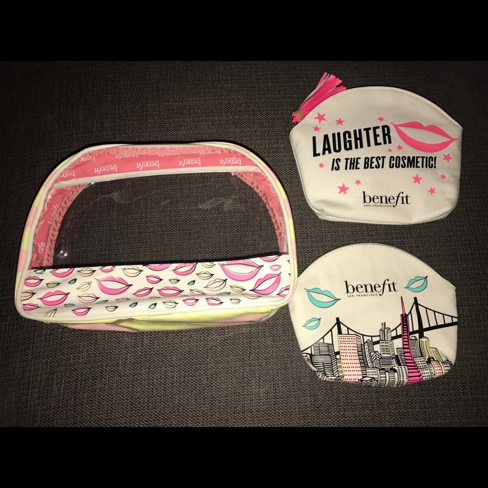 Benefit Cosmetics Nesting makeup cosmetics bags NEW!